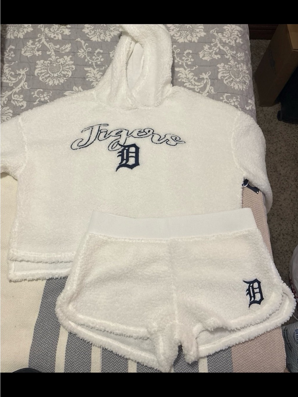 Detroit Tigers Cozy Hoodie & Short Set